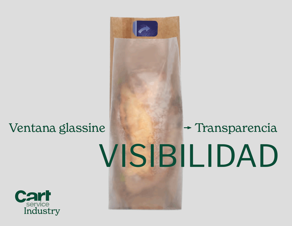 bocadillo glassine cart service industry